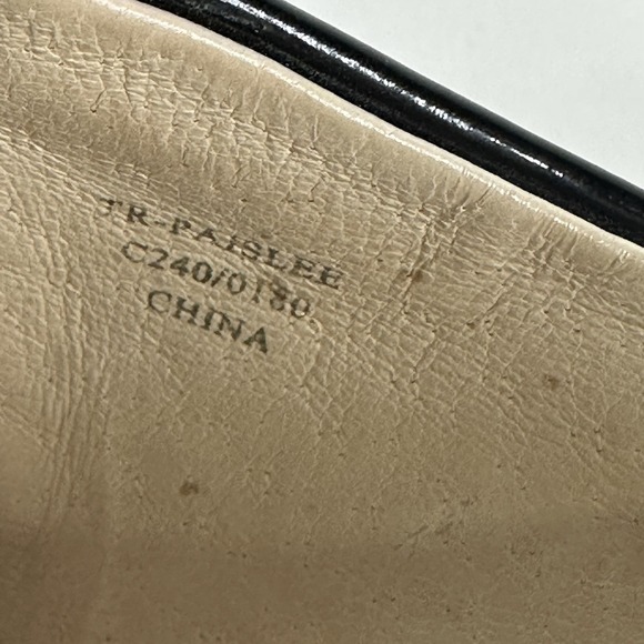 Taryn Rose Paislee Striped Wedge Sneaker Black Gray Leather Slip On Womens 7.5M - Picture 8 of 10